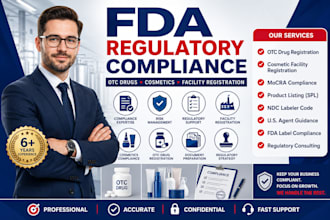 register fda otc drugs, cosmetics, facility and ensure compliance