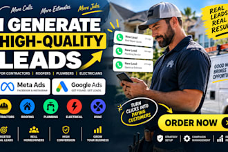 generate leads for contractors, plumbers, electricians and roofing companies