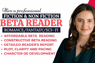 beta read fantasy novel ya romance sci fi historical fiction memoir beta reader