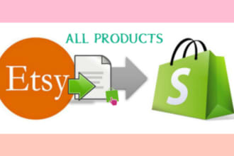 import products from etsy to shopify