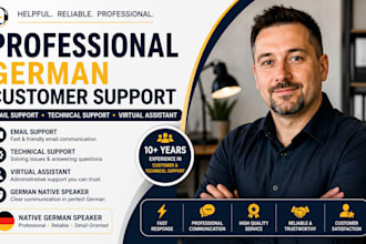 provide professional german technical customer support