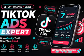 be your tiktok ads manager to grow your business by tik tok marketing