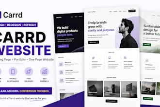 design carrd website redesign carrd landing page and carrd portfolio website
