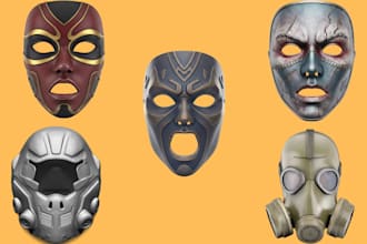 do custom halloween mask 3d cosplay mask 3d hallow mask costume cosplay creation