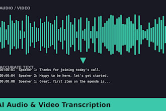 transcribe audio and video into accurate text