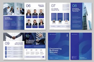 design company profile, business brochure, booklet, employee handbook, catalog