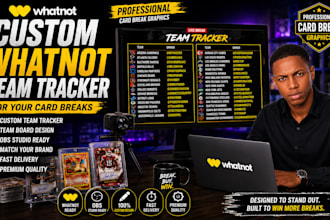 create a custom whatnot team tracker for your card breaks