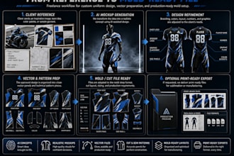 design sportswear and custom apparel ready for manufacturing