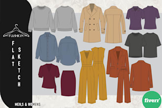 fashion flat sketch designer