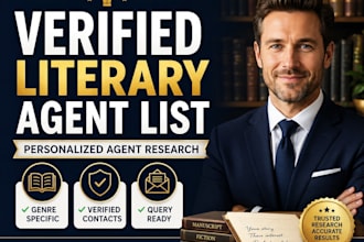 research verified literary agents for your book manuscript