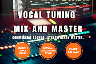 tune vocals and professionally mix and master your song