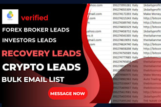 hot worldwide forex recovery leads, depositors leads, forex lead