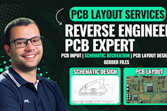 reverse engineer pcb design into pcb schematics design pcb layout, gerber files