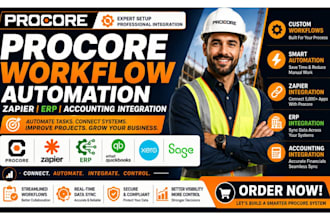 procore workflow procore automation procore erp zapier accounting integration