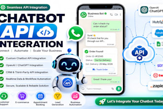 chatgpt api, whatsapp api, ai chatbot, ai website and whatsapp chatbot