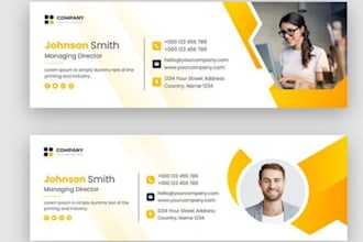create custom clickable HTML email signature for outlook gmail and apple mail