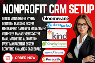 setup nonprofit crm bloomerang donorperfect kindful donorsnap donordock raklet