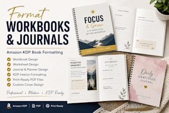 format workbooks design workbooks cover worksheets design journal for amazon KDP