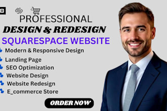 design e restyling di siti web squarespace, landing page squarespace, e seo