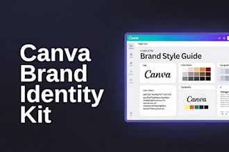 design a professional canva brand identity kit and style guide