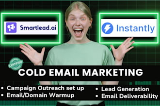 instantly ai smartlead cold email outreach campaign domain warmup deliverability