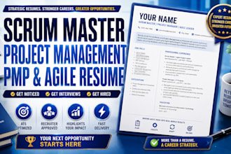 write product, project manager resume, scrum master, pmp, coordinator, owner cv