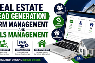 do real estate lead generation, CRM management, and mls listing management