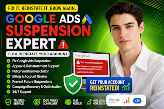 fix google ads suspension, reinstate account and resolve policy violation