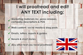 proofread and translate UK documents