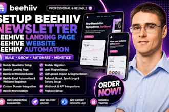 setup beehiiv newsletter beehive landing page beehive website beehiiv automation