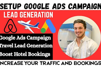 setup google fb ads for travel agency, tour business to boost hotel bookings