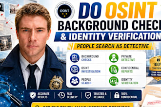 do osint background check and identity verification people search as detective