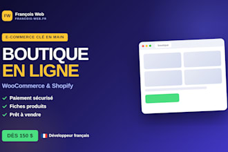 create your french ecommerce website with woocommerce or shopify