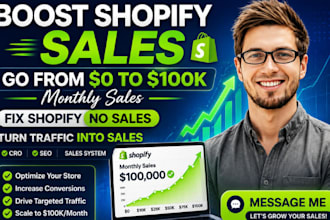 boost shopify sales dropshipping marketing ig fb ads tiktok shopify SEO expert
