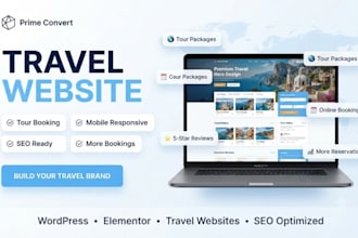 design travel website tour website tourism website  for travel agency