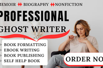 ghostwrite and format your memoir or biography for KDP
