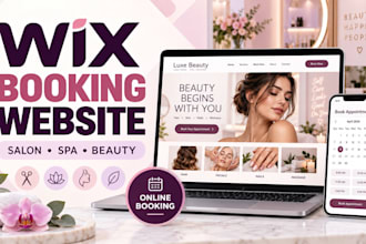 create wix booking website for salons spas barbers and beauty professionals