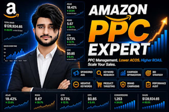 do amazon PPC management, sp, sb, sd optimization, and maximize roas