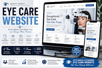 eye care website, optometry website, ophthalmology website, eye clinic website