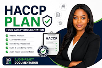 develop a haccp plan and food safety documentation