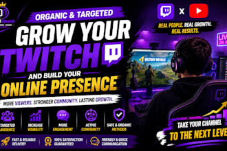 grow your twitch and youtube channel organically