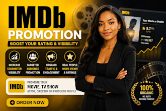 promote your imdb page, boost starmeter visibility and engagement