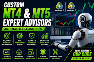 develop custom mt4 and mt5 expert advisors and trading bots