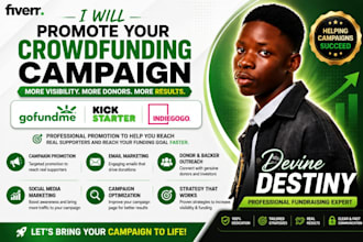 create and optimize crowdfunding campaign for kickstarter gofundme and indiegogo