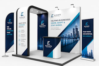 design professional backdrop banner popup banner for events and business