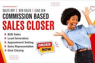 commission based sales closer sales representative b2b sales salesperson