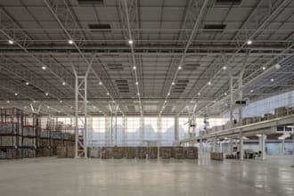design a warehouse, logistics center, and industrial building in 3d