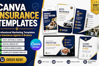 canva template for insurance agents and brokers social media flyers finance