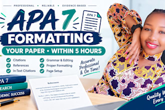 format your paper in apa 7th edition within 5 hours
