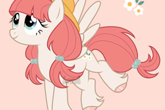 draw your mlp character in the g4 style
